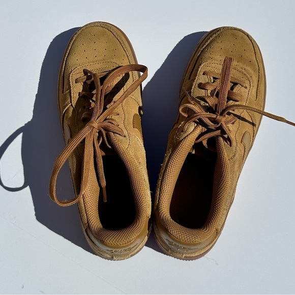 Nike Air Force 1 LV8 (GS) Shoes Big Kids Size 5Y Gum Light Brown Blokecore - Picture 7 of 10